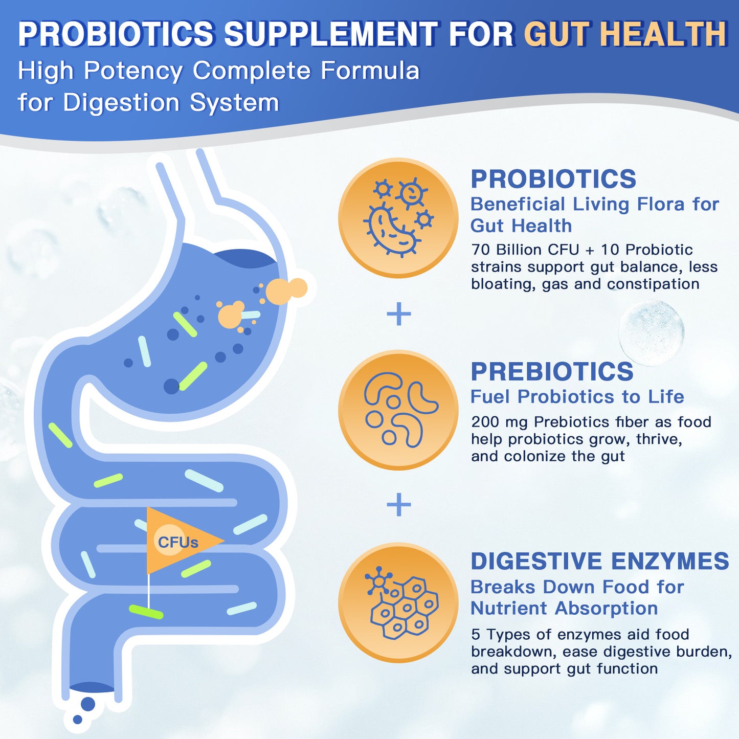 Men's Probiotic with 70 Billion CFUs, Enzymes & Saw Palmetto