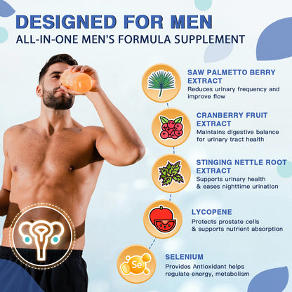Men's Probiotic with 70 Billion CFUs, Enzymes & Saw Palmetto