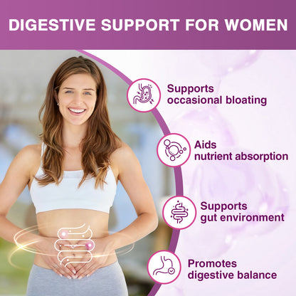 Women's 70 Billion CFUs Probiotic with Digestive Enzymes and Cranberry
