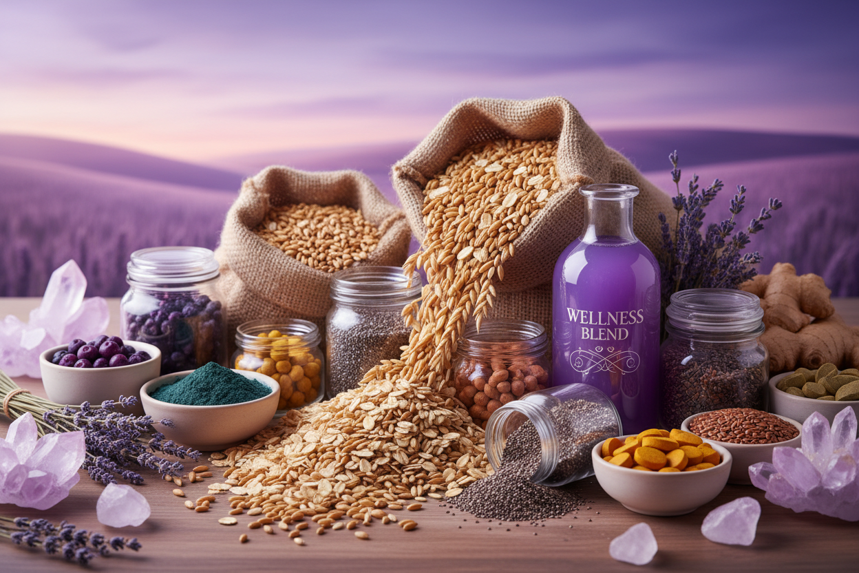 麦膳食补充剂宣传海报