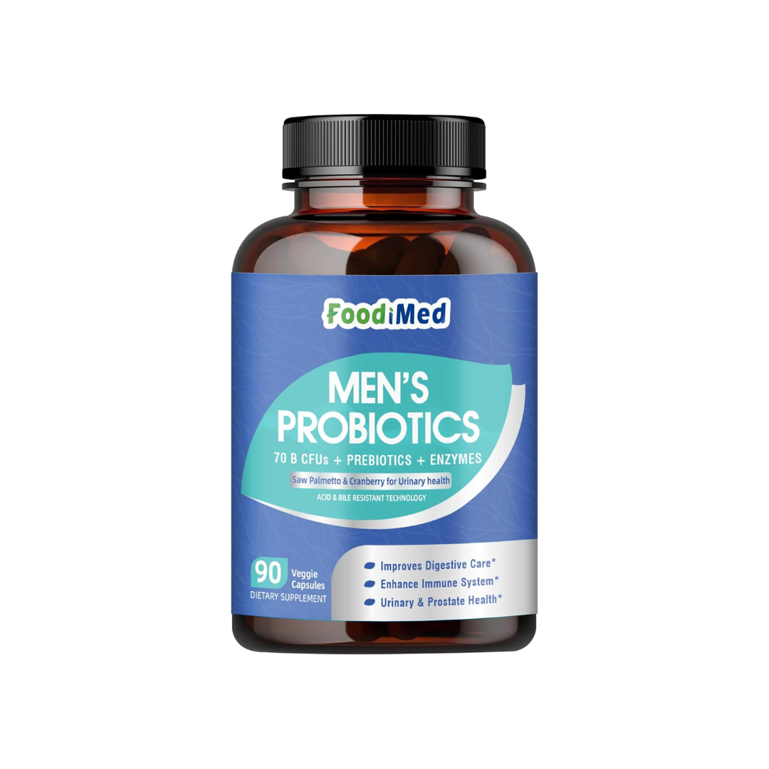 Men's Probiotic with 70 Billion CFUs, Enzymes & Saw Palmetto