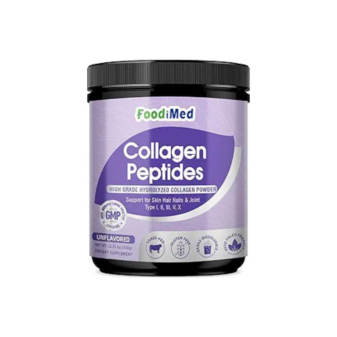 Multi Collagen Peptides Powder, Hydrolyzed Collagen with Vitamin C