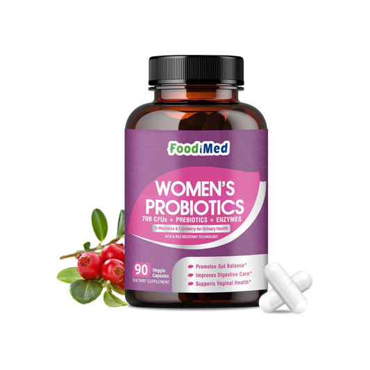 Women's 70 Billion CFUs Probiotic with Digestive Enzymes and Cranberry